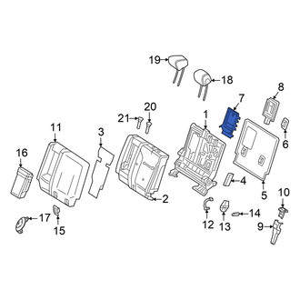 Mercedes-Benz OE - Rear Right Child Restraint Anchor Plate Bezel
