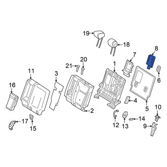 Mercedes-Benz OE - Rear Left Seat Armrest Cover