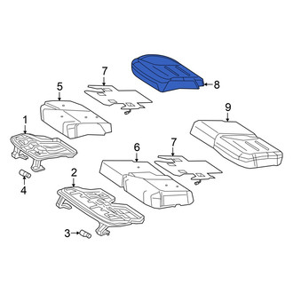 Mercedes-Benz OE - Rear Right Seat Cover