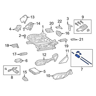 Mercedes-Benz OE - Front Center Seat Motor
