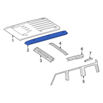 Mercedes-Benz OE - Right Roof Panel Reinforcement