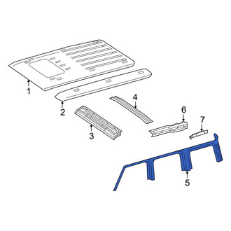Mercedes-Benz OE - Right Outer Roof Side Rail