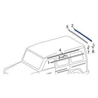 Mercedes-Benz OE - Rear Roof Molding