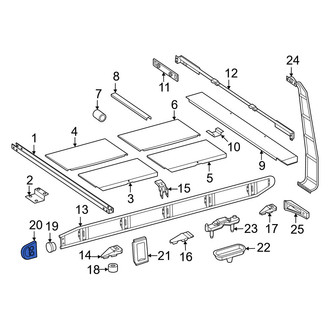 Mercedes-Benz OE - Front Left Roof Rack Cover