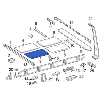 Mercedes-Benz OE - Front Left Roof Luggage Carrier Slat