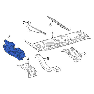 Mercedes-Benz OE - Front Right Floor Extension