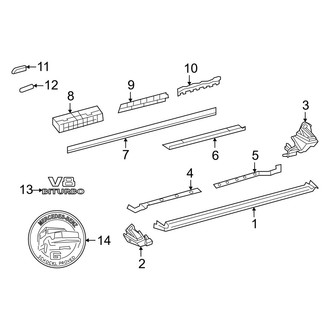 Mercedes-Benz OE - Pillars, Rocker & Floor - Exterior Trim