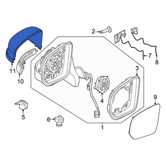 Mercedes-Benz OE - Front Left Door Mirror Cover