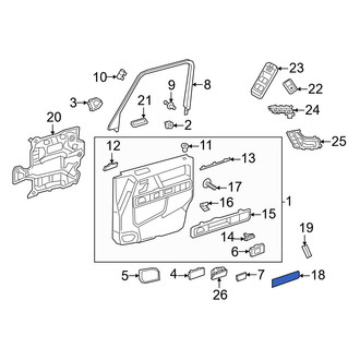 Mercedes-Benz OE - Front Left Lower Door Trim Molding