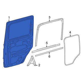 Mercedes-Benz OE - Center Right Door Shell
