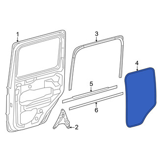 Mercedes-Benz OE - Center Inner Door Seal