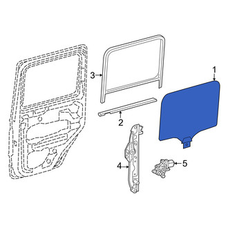 Mercedes-Benz OE - Rear Door Glass