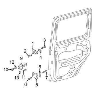 Mercedes-Benz OE - Rear Door - Lock & Hardware (Hinges & Door Check)