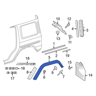 Mercedes-Benz OE - Rear Right Fender Flare
