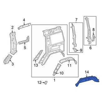 Mercedes-Benz OE - Rear Right Outer Wheel Housing Side Panel