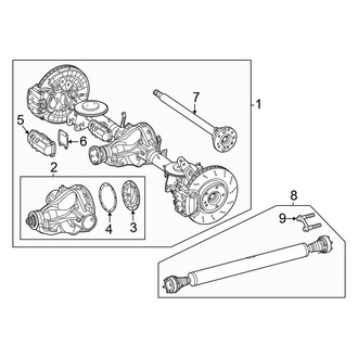 Mercedes-Benz OE - Rear Suspension - Axle Housing