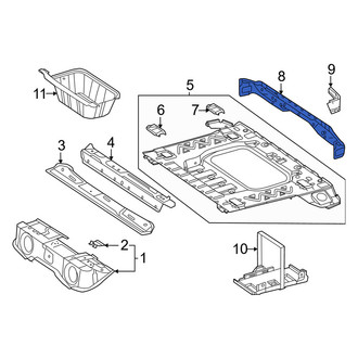 Mercedes-Benz OE - Rear Center Rear Body Reinforcement