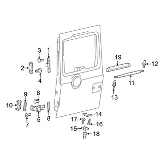 Mercedes-Benz OE - Back Door - Lock & Hardware (Hinges & Guides)