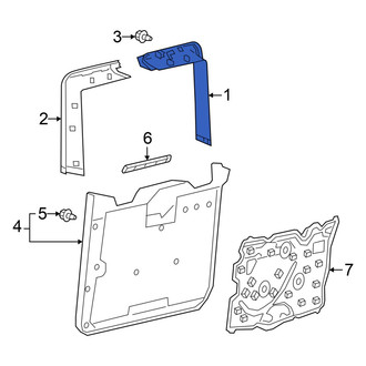 Mercedes-Benz OE - Rear Right Door Window Molding