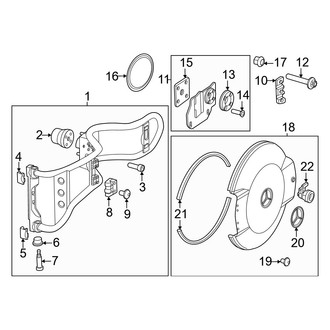 Mercedes-Benz OE - Spare Tire Carrier - Carrier & Components (With Pro Package)