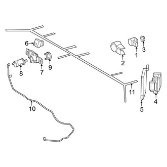 Mercedes-Benz OE - Rear Bumper - Electrical Components