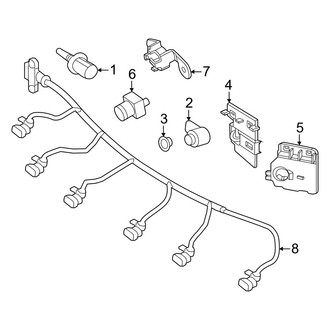 Mercedes-Benz OE - Front Bumper - Electrical Components