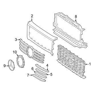 Mercedes-Benz OE - Grille & Components (Standard Grille)