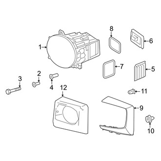 Mercedes-Benz OE - Front Lamps - Headlamp Components