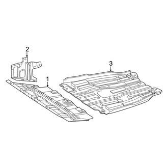 Mercedes-Benz OE - Radiator Support - Splash Shields