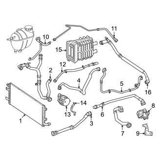 Mercedes-Benz OE - Cooling - Radiator (Battery Cooling)