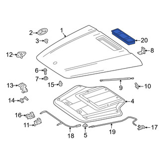 Mercedes-Benz OE - Front Hood Vent