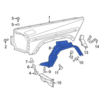 Mercedes-Benz OE - Front Left Fender Splash Shield