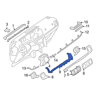Mercedes-Benz OE - Instrument Panel Trim Panel