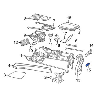 Mercedes-Benz OE - Audio Auxiliary Jack Trim Plate