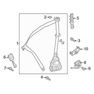 Mercedes-Benz OE - Restraint Systems - Front Seat Belts