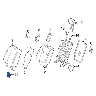 Mercedes-Benz OE - Rear Right Inner Child Restraint Anchor Plate Cap