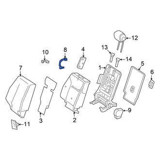 Mercedes-Benz OE - Rear Right Inner Seat Back Recliner Adjustment Mechanism Cover