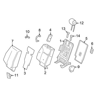 Mercedes-Benz OE - Seats & Tracks - Rear Seat Components (40% Side, Seat Back Components)