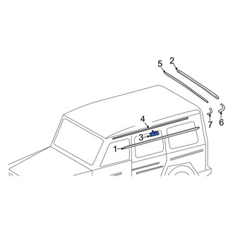 Mercedes-Benz OE - Roof Molding Clip