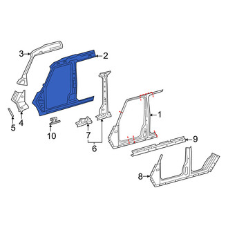 Mercedes-Benz OE - Left Outer Uniside