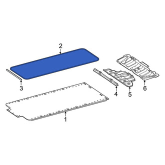 Mercedes-Benz OE - Rear Floor Pan Splash Shield Seal