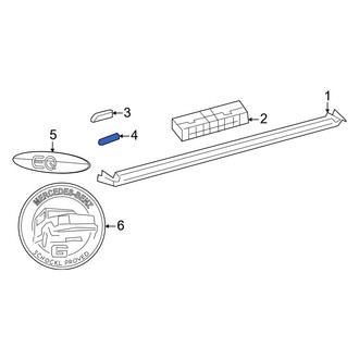 Mercedes-Benz OE - Left Outer Body Trim Molding