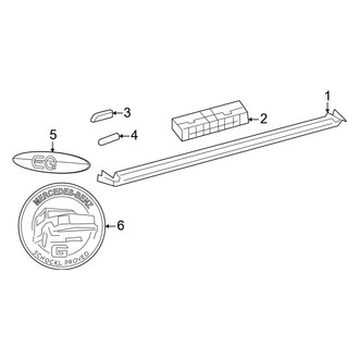 Mercedes-Benz OE - Pillars, Rocker & Floor - Exterior Trim