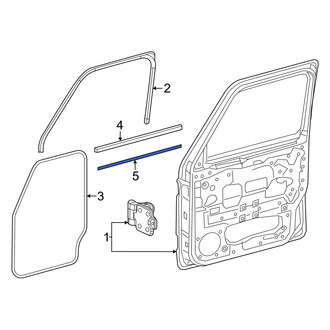 Mercedes-Benz OE - Center Right Door Molding