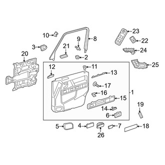 Mercedes-Benz OE - Front Door - Interior Trim