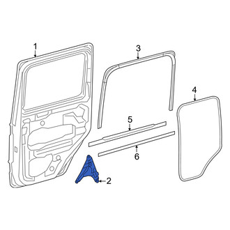 Mercedes-Benz OE - Center Left Window Motor Bracket
