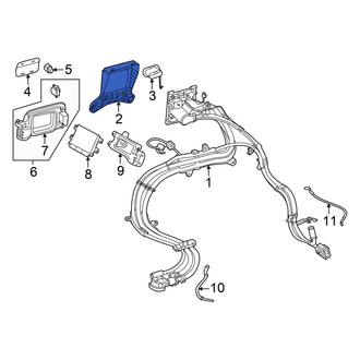 Mercedes-Benz OE - Drive Motor Battery Pack Charging Port Assembly Bracket