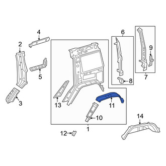 Mercedes-Benz OE - Rear Right Outer Wheel Housing Side Panel