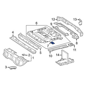 Mercedes-Benz OE - Front Left Floor Pan Bracket