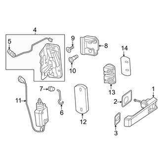Mercedes-Benz OE - Back Door - Lock & Hardware (Handle & Lock)